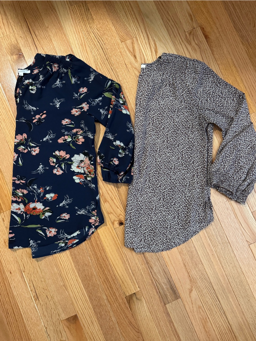 2pc Stitch Fix Fun2Fun Blouse Bundle Size Large Floral Work Tops L